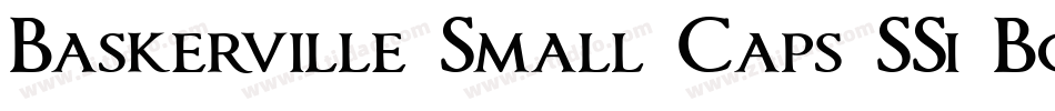 Baskerville Small Caps SSi Bold Small Caps字体转换